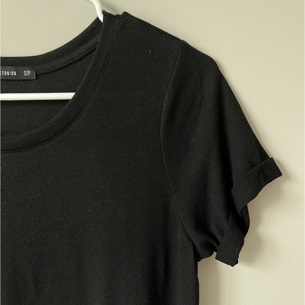 Black Tee Shirt Dress - Picture 2 of 3
